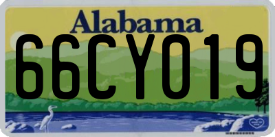 AL license plate 66CY019