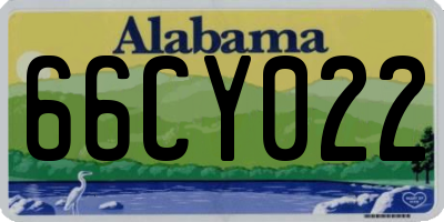AL license plate 66CY022