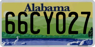 AL license plate 66CY027