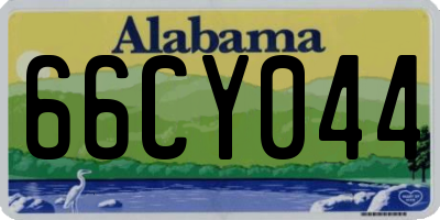 AL license plate 66CY044
