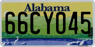 AL license plate 66CY045