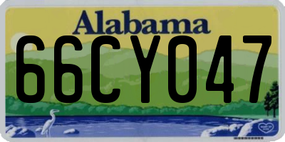 AL license plate 66CY047