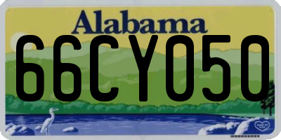 AL license plate 66CY050