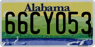 AL license plate 66CY053