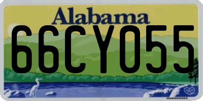 AL license plate 66CY055