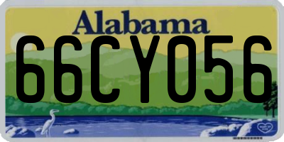 AL license plate 66CY056