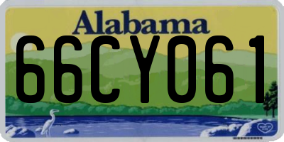 AL license plate 66CY061