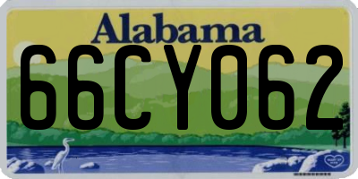 AL license plate 66CY062