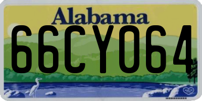 AL license plate 66CY064