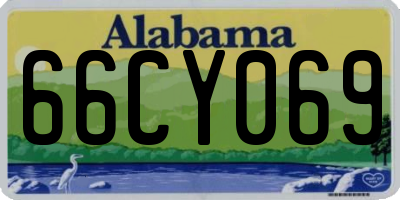 AL license plate 66CY069