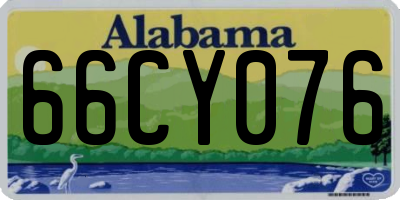 AL license plate 66CY076