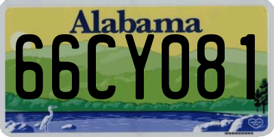 AL license plate 66CY081