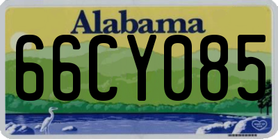 AL license plate 66CY085