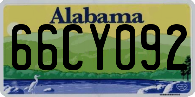 AL license plate 66CY092