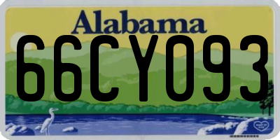 AL license plate 66CY093