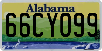 AL license plate 66CY099