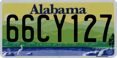 AL license plate 66CY127