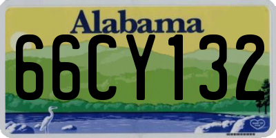 AL license plate 66CY132