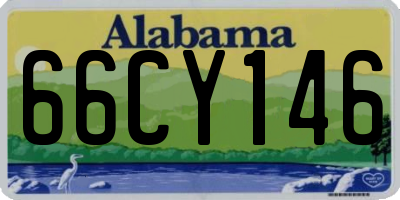 AL license plate 66CY146