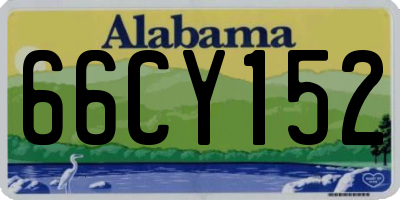 AL license plate 66CY152