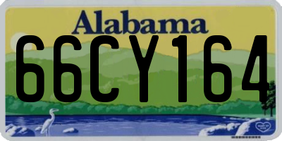 AL license plate 66CY164