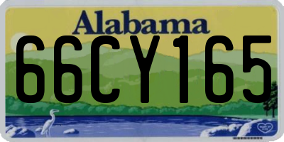 AL license plate 66CY165