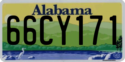 AL license plate 66CY171