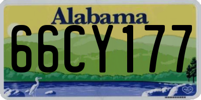 AL license plate 66CY177