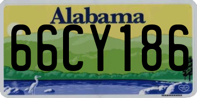 AL license plate 66CY186