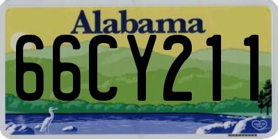 AL license plate 66CY211