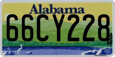 AL license plate 66CY228