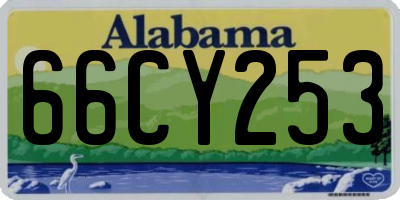 AL license plate 66CY253
