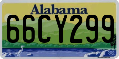 AL license plate 66CY299