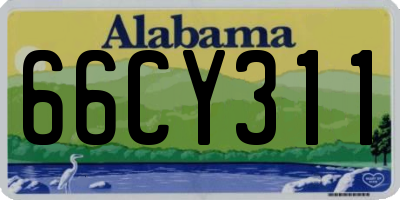 AL license plate 66CY311