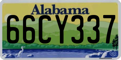 AL license plate 66CY337