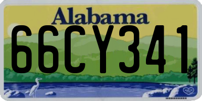 AL license plate 66CY341