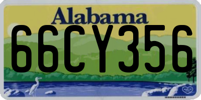 AL license plate 66CY356