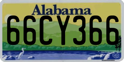 AL license plate 66CY366