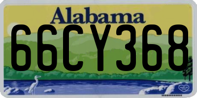 AL license plate 66CY368