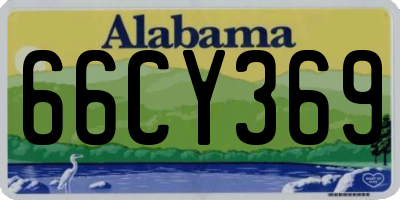 AL license plate 66CY369