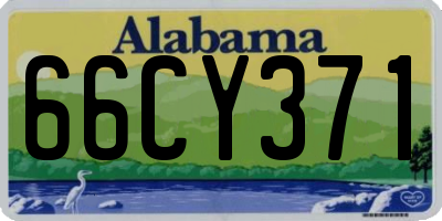 AL license plate 66CY371