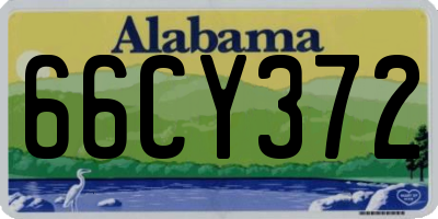 AL license plate 66CY372