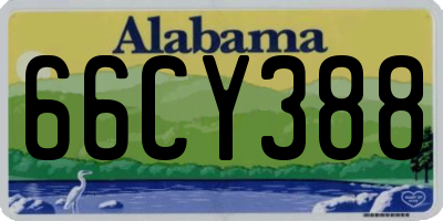 AL license plate 66CY388