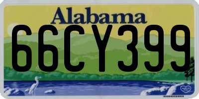 AL license plate 66CY399