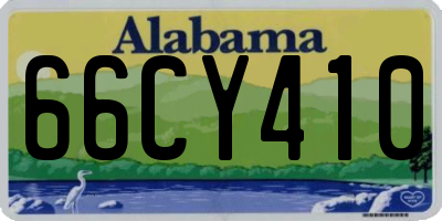 AL license plate 66CY410