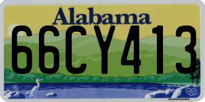 AL license plate 66CY413