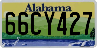 AL license plate 66CY427