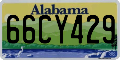 AL license plate 66CY429