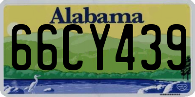 AL license plate 66CY439