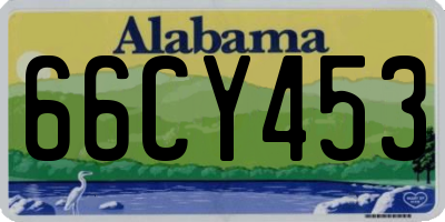 AL license plate 66CY453